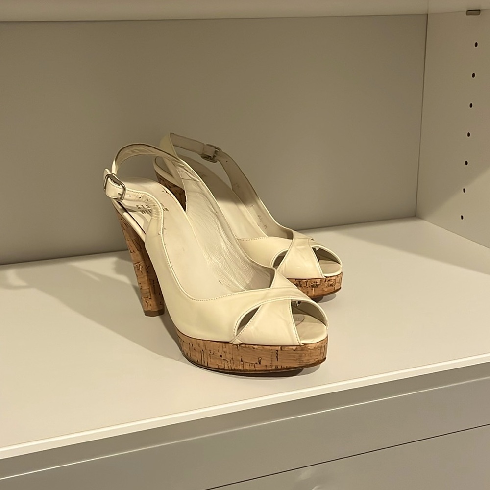 Stuart Weitzman White Heels